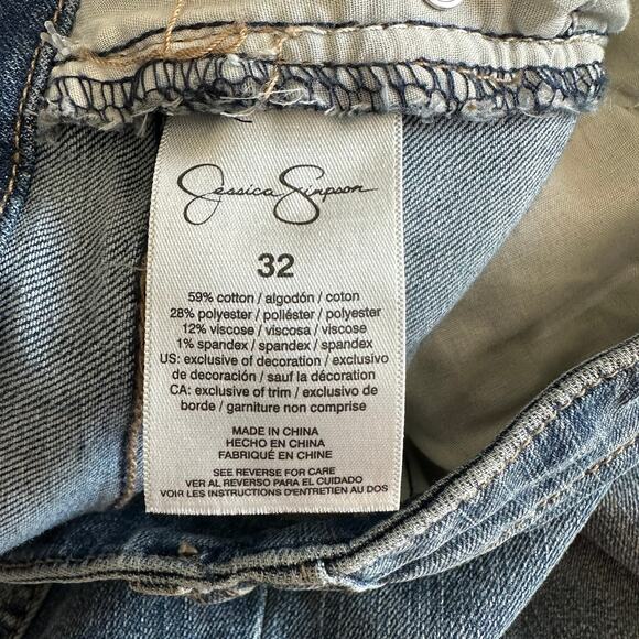 Jessica Simpson Women’s Harvest Moon Flare Bell Jeans Sculpt Stretch Size 32 New - Picture 12 of 15